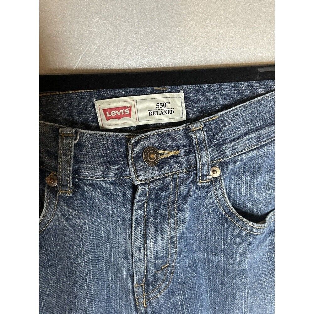 Levis 550 Relaxed Fit Tapered Leg Denim Jeans Women's Size 16 Reg - Picture 3 of 7